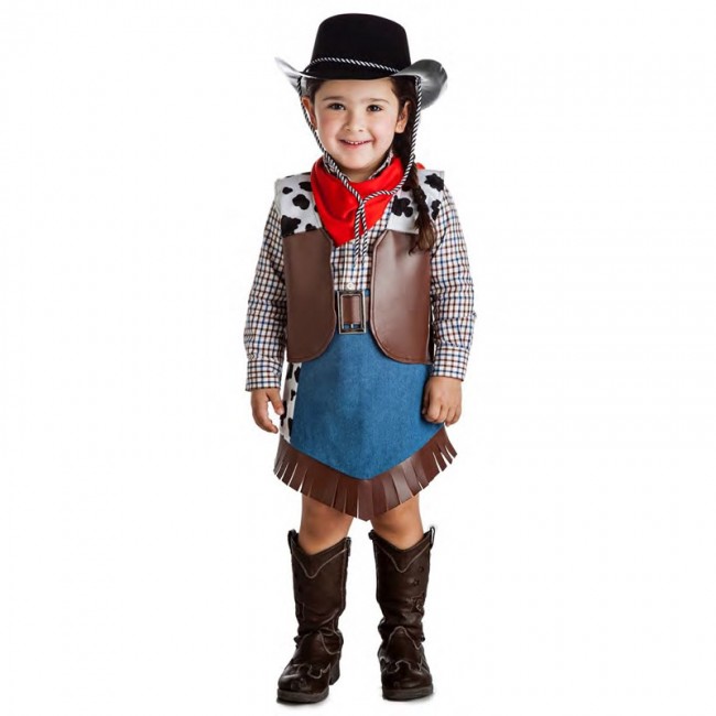 Costume da Cowgirl Selvaggio Ovest per bambina