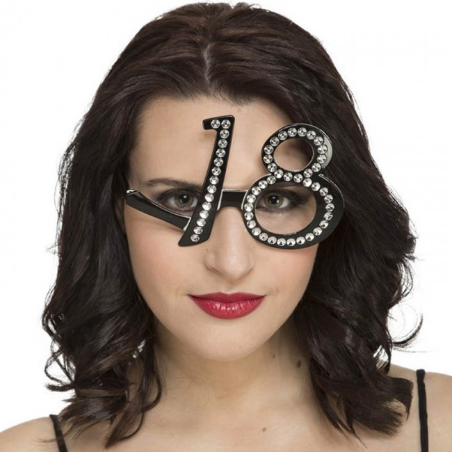 Occhiali compleanno 18 anni  Accessori e costumi di Carnevale online