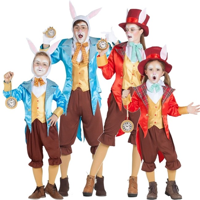 ▷ Costumi Conigli di Alice nel Paese delle Meraviglie per gruppi