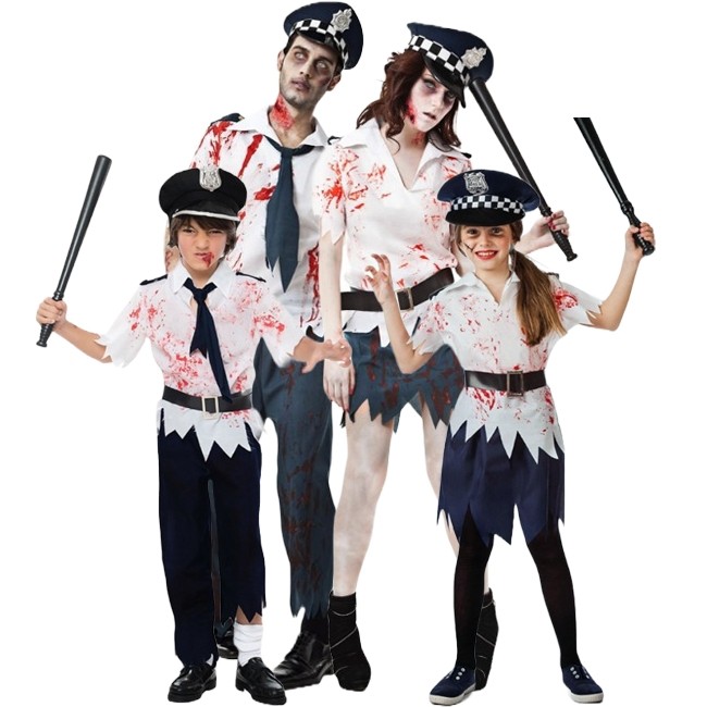 Costume Poliziotta Zombie in vendita a Samarate Varese da