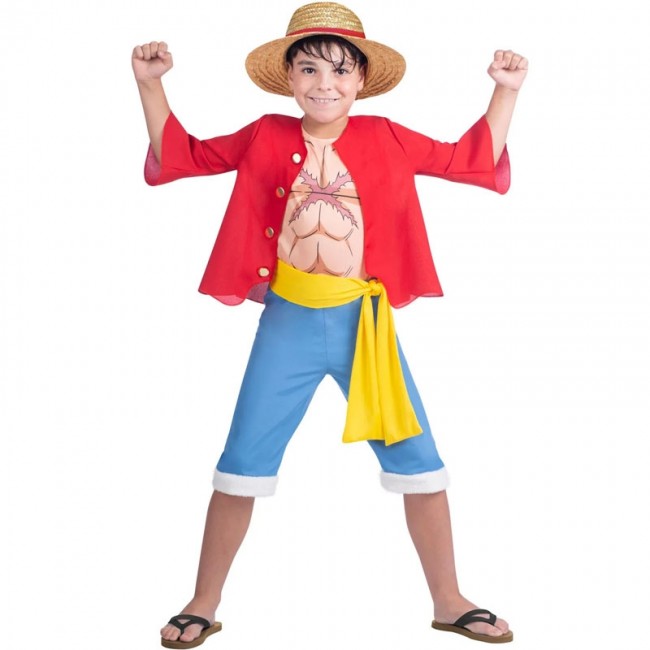 Costume di Luffy One Piece per bambino