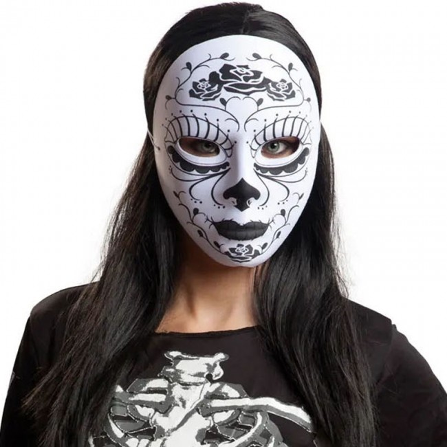 Maschera scheletro messicana Catrina