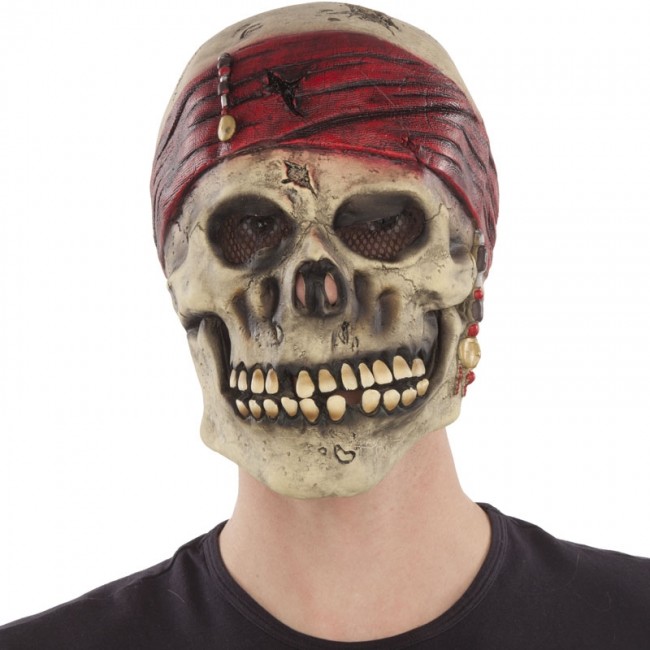 Maschera scheletro pirata