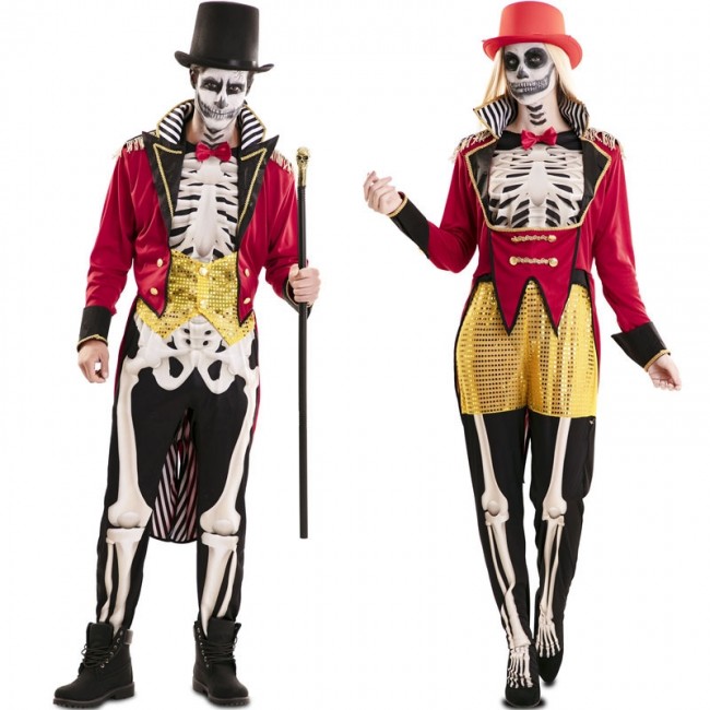 Vestiti di Carnevale di coppia Domatori scheletri online