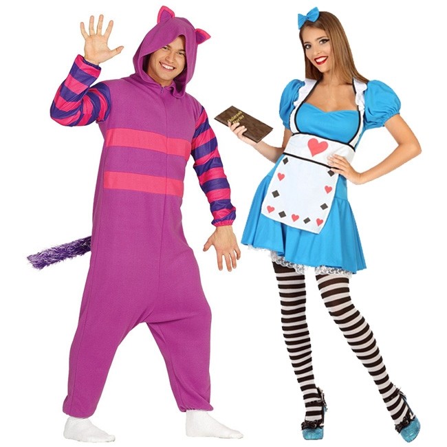 Vestiti di Carnevale di coppia Gatto Cheshire e Alice paese delle  meraviglie online