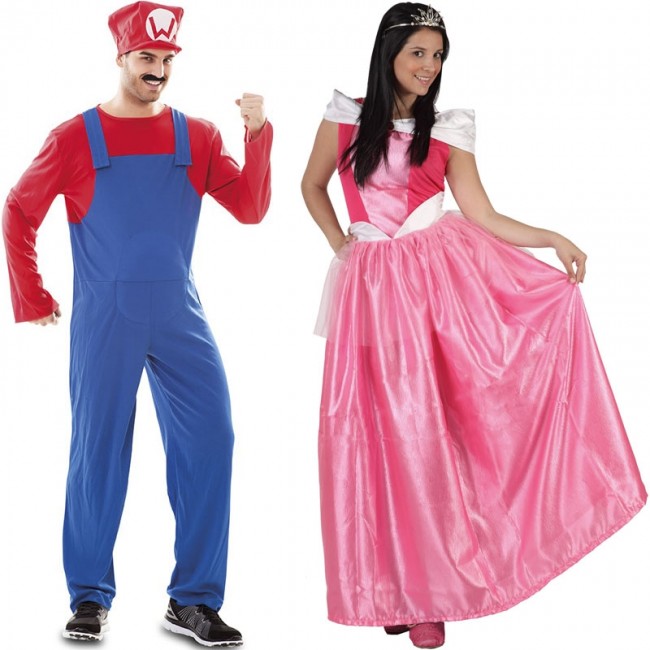 Costume di coppia Super Mario Bros per adulti