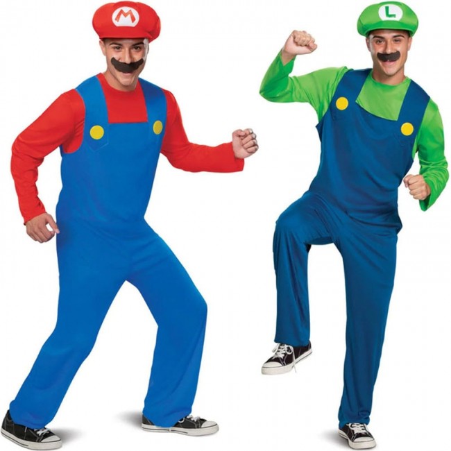 Costumi di coppia Mario Bros e Luigi di Nintendo