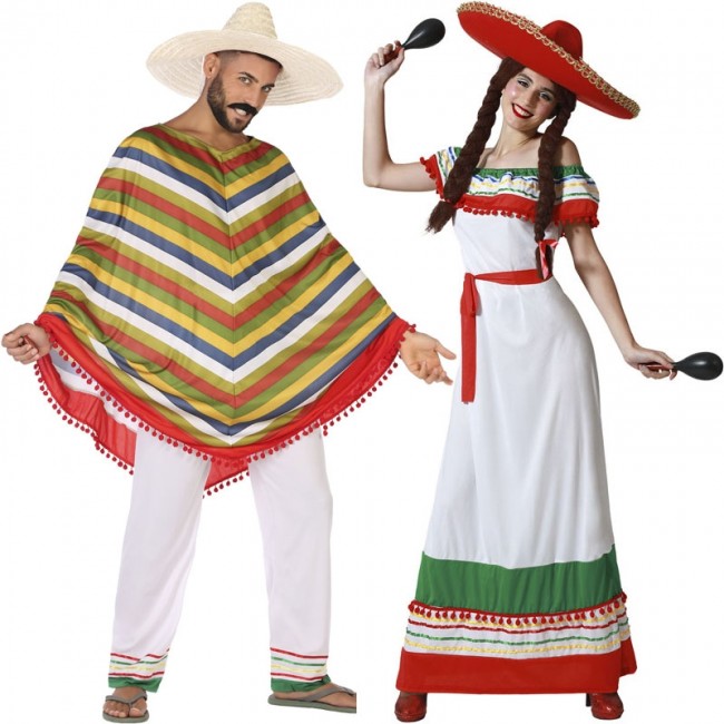Vestiti di Carnevale di coppia messicani online