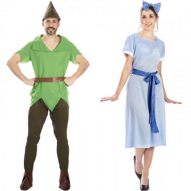 Vestiti di Carnevale di coppia Peter Pan e Wendy online