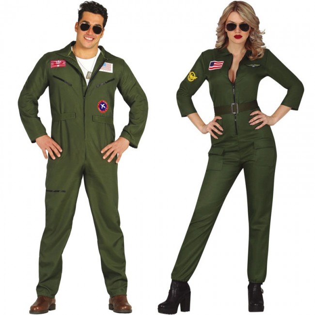 Costume da coppia di piloti per adulti: Costumi coppia,e vestiti di  carnevale online - Vegaoo