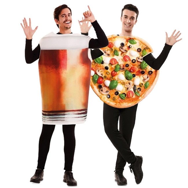 Costumi di coppia Pinta di Birra e Pizza