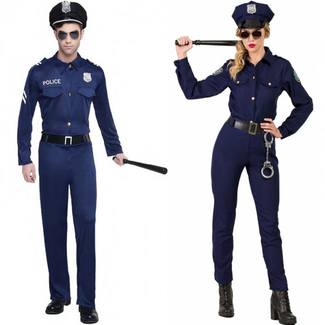 Vestiti di Carnevale di coppia Agenti di polizia online