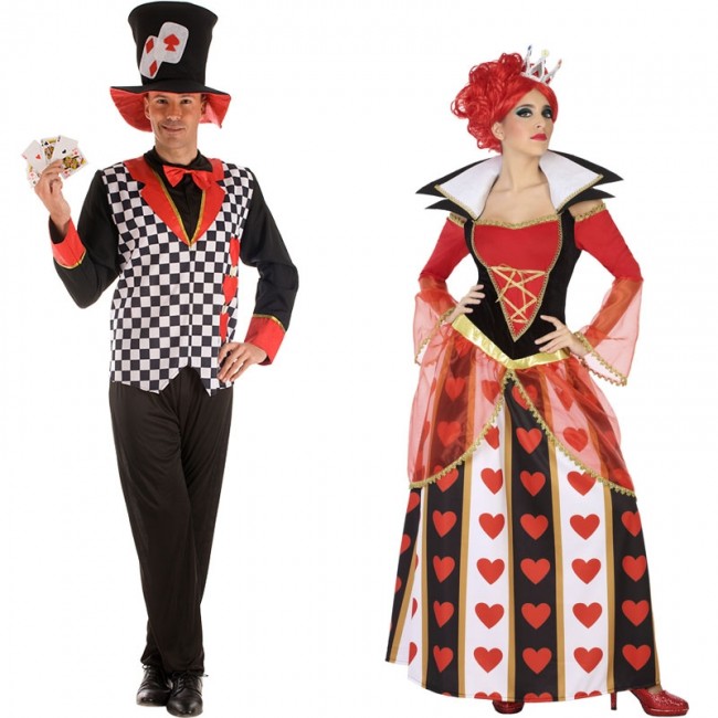 Vestiti di Carnevale di coppia Re di cuori online