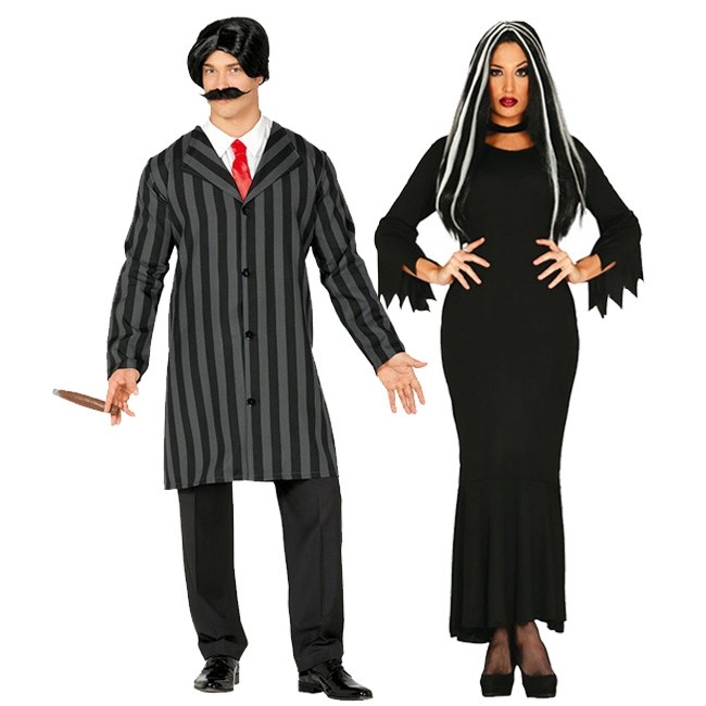 Vestiti di Carnevale di coppia Famiglia Addams online