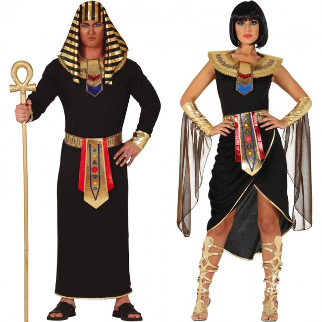 Costumi adulti coppia egiziana - Vegaooparty