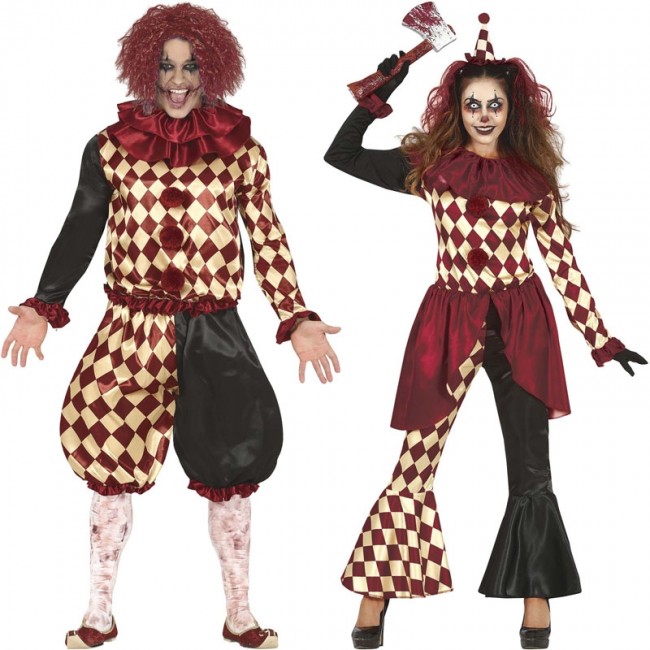 RICORDI DI CARNEVALE E VESTITI RICICLATI  Costumi di coppia, Costumi da  clown, Costumi di halloween