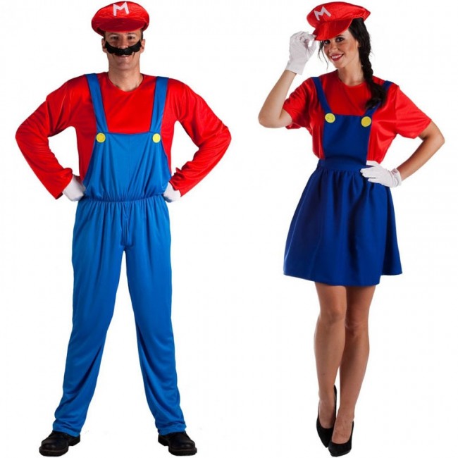 Costume di coppia Super Mario Bros per adulti