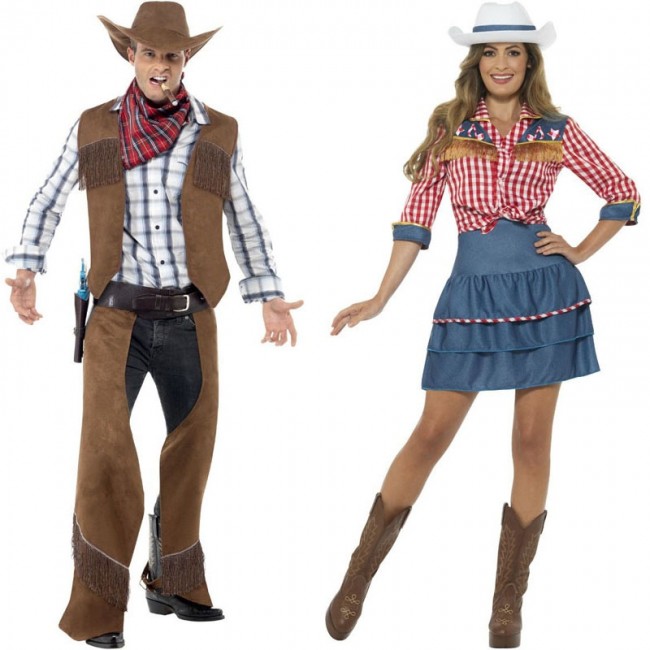 Costume di coppia Cowboys Deluxe per adulti