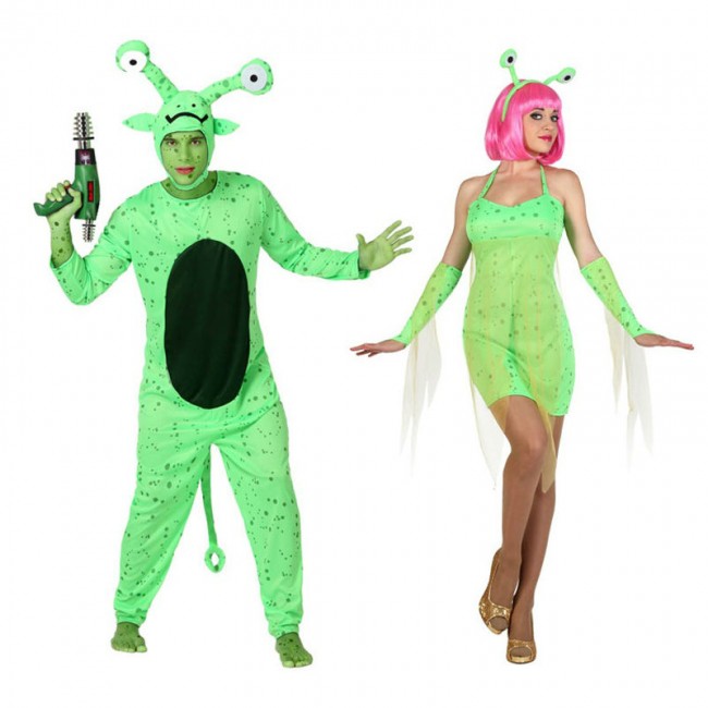 Costumi di coppia Alieni verdi