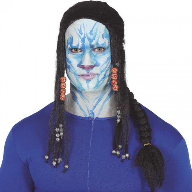 Parrucca da guerriero Avatar