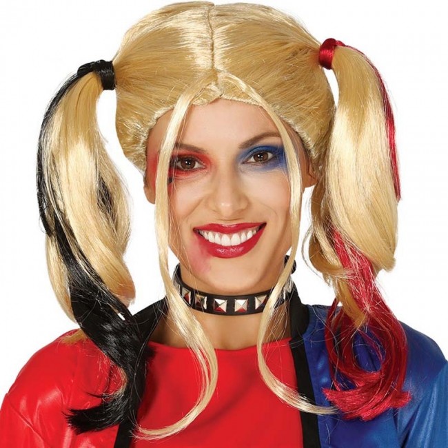 Parrucca Harley Quinn economica  Accessori e costumi di Carnevale