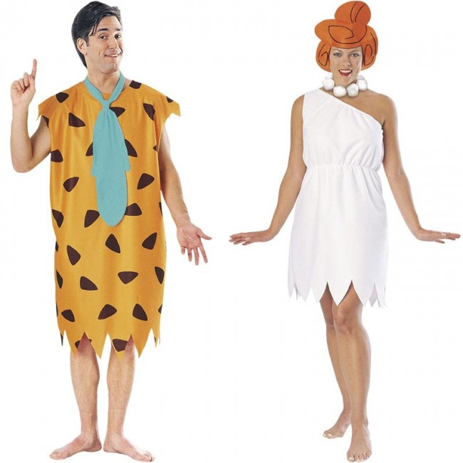 Vestiti di Carnevale di coppia Famiglia Flintstone online