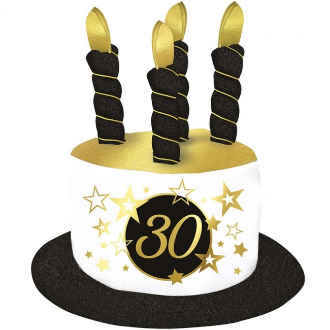 Candele di compleanno, torta 30 anni