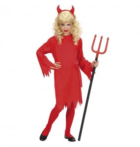 Vestito Diavoletta rossa bambine per una festa ad Halloween