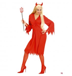 Costume diavolo rosso donna per una serata ad Halloween