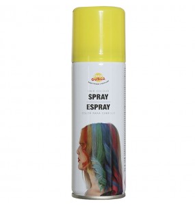 Spray de pelo color amarillo