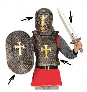 Il più divertente Set guerriero medievale per feste in maschera