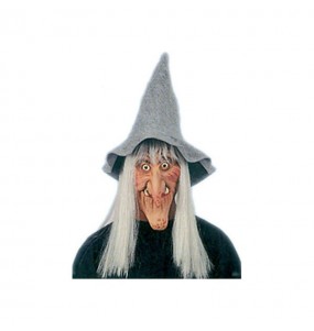 Maschera strega per poter completare il tuo costume Halloween e Carnevale