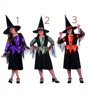 Vestito Strega magica bambine per una festa ad Halloween