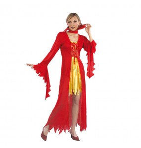Costume Diavolessa del fuoco donna per una serata ad Halloween 