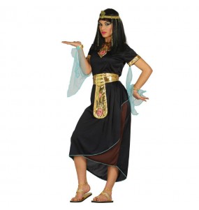 Travestimento Egiziana Nefertiti donna per divertirsi e fare festa