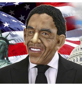 Maschera Barack Obama per poter completare il tuo costume Halloween e Carnevale