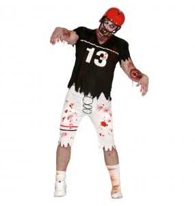 Travestimento Giocatore di football americano zombie adulti per una serata ad Halloween 