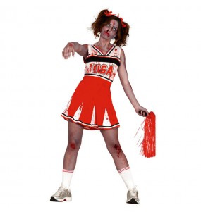 Costume Cheerleader zombie donna per una serata ad Halloween
