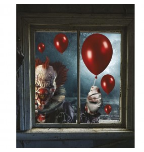 Adesivo per finestra IT Clown per Halloween