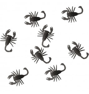 Sacchetto di 8 scorpioni da 6 cm per Halloween