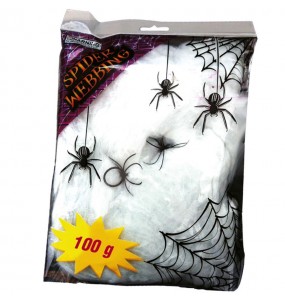 Sacchetto di ragnatele 100 grammi per Halloween