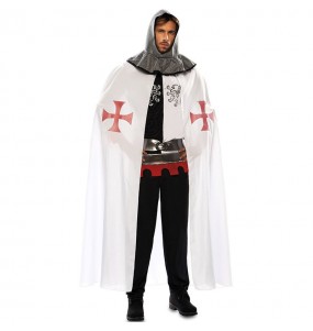 Mantello Cavalieri Templari bianca per adulto
