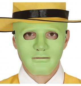 Maschera neutra verde per poter completare il tuo costume Halloween e Carnevale