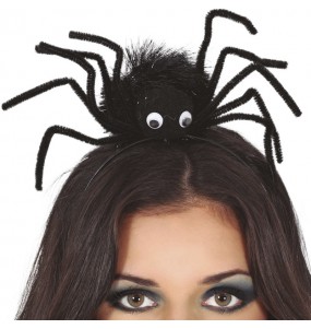 Cerchietto con ragno con occhi per completare il costume di paura