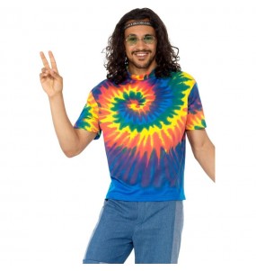 Travestimento Camicia Tie-dye Hippie adulti per una serata in maschera