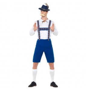 Costume da Tedesco Oktoberfest Blu per uomo