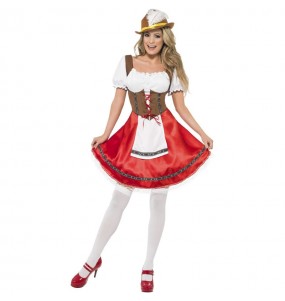 Costume da Tedesca Oktoberfest con grembiule per donna