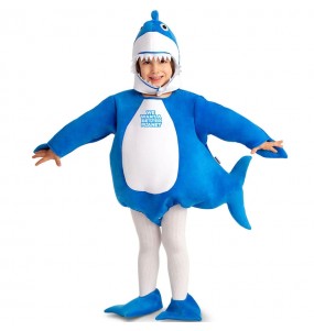 Costume da Baby Shark blu per neonato