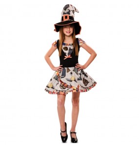 Vestito Strega Halloween bambine per una festa ad Halloween