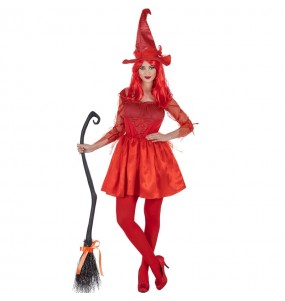 Costume Strega Rossa donna per una serata ad Halloween